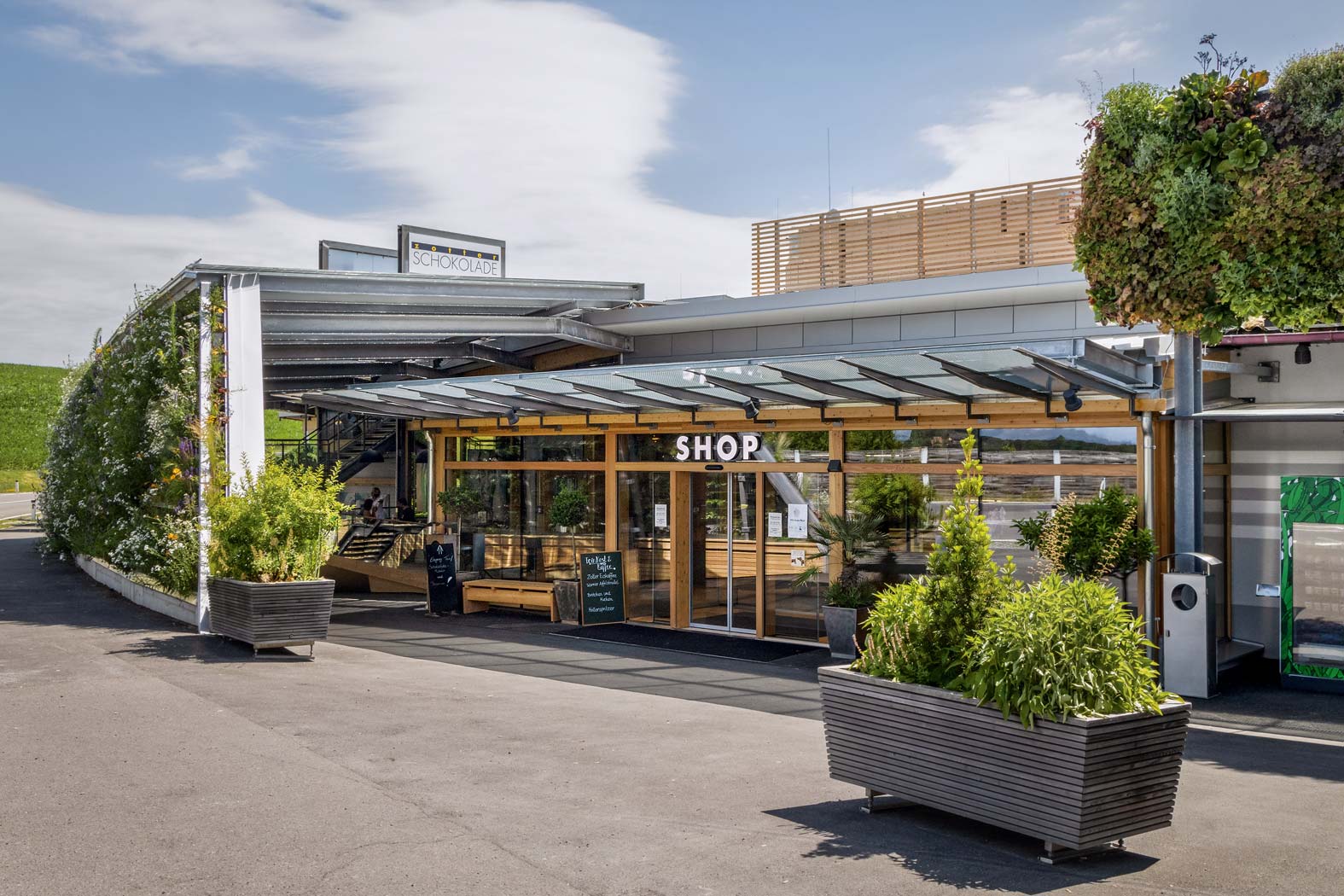 Pfingstl Stahlbau Metallbau Feldbach Steiermark Österreich Hallenbau Hallensanierung 3D-Planung Zotter Schokolade Erlebniswelt